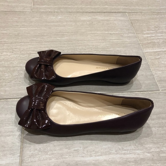 NWOT Delman burgundy maroon ballet flats Size 5.5 - Picture 3 of 5